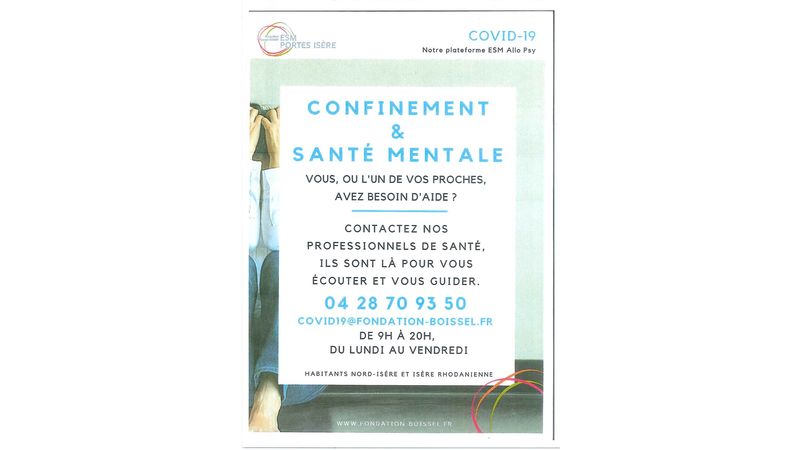 Confinement & Santé Mentale : Vous, ou l'un de vos proches, avez besoin d'aide?