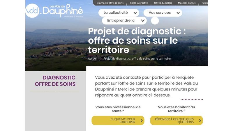 Questionnaire offre de soins pour les habitants des VDD