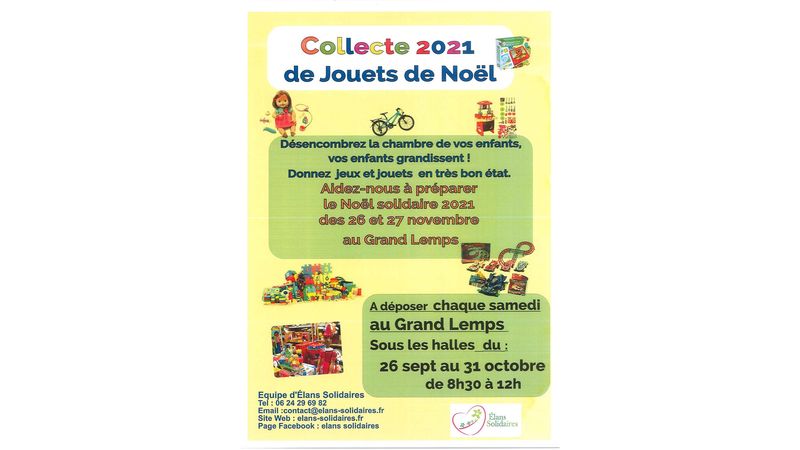 Collecte 2021 de jouets de Noël