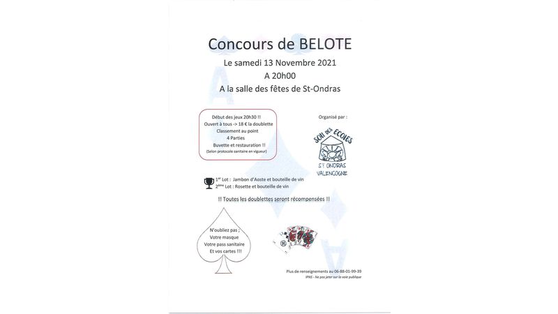 Concours de Belote