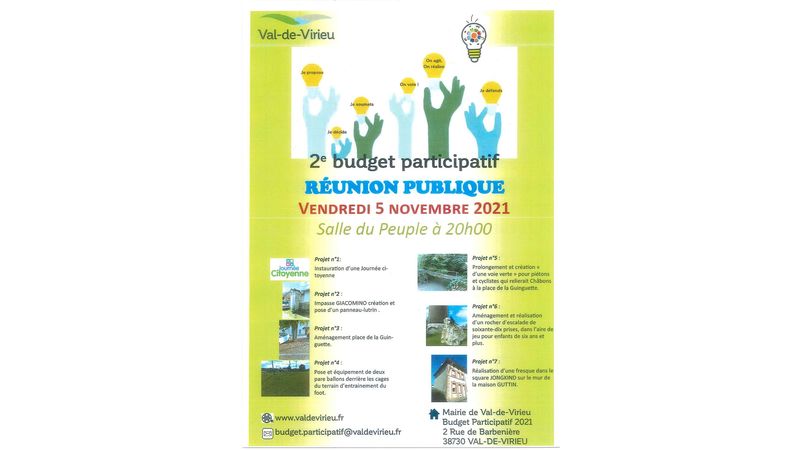 2ème Budget participatif - Réunion Publique