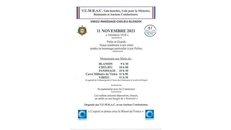 11 Novembre 2021 "Armistice 1918"