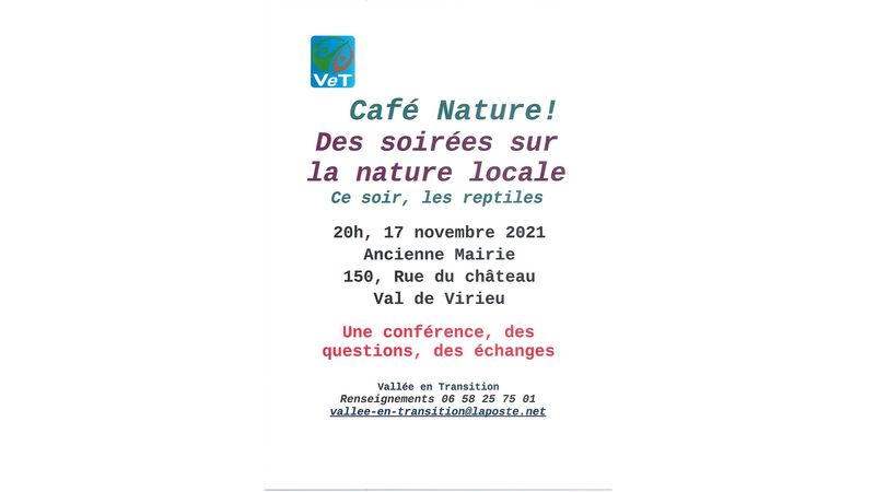 Café Nature ! Des soirées sur la nature locale