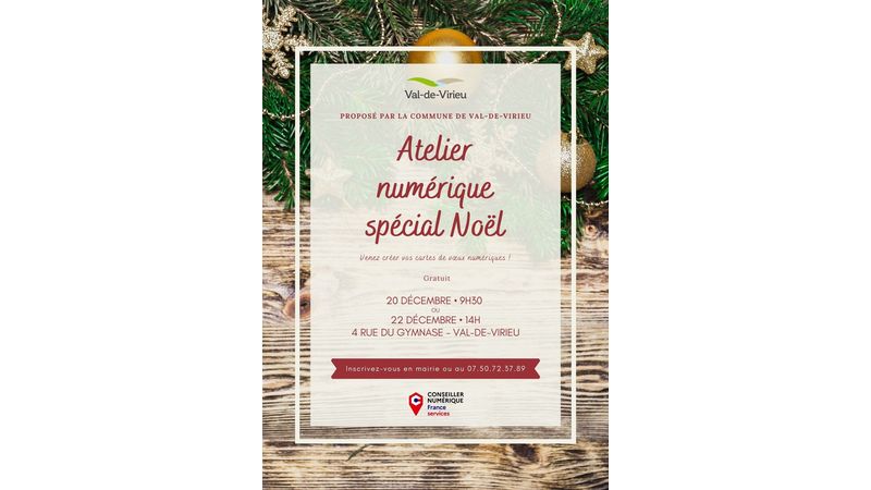 Atelier numérique spécial Noël