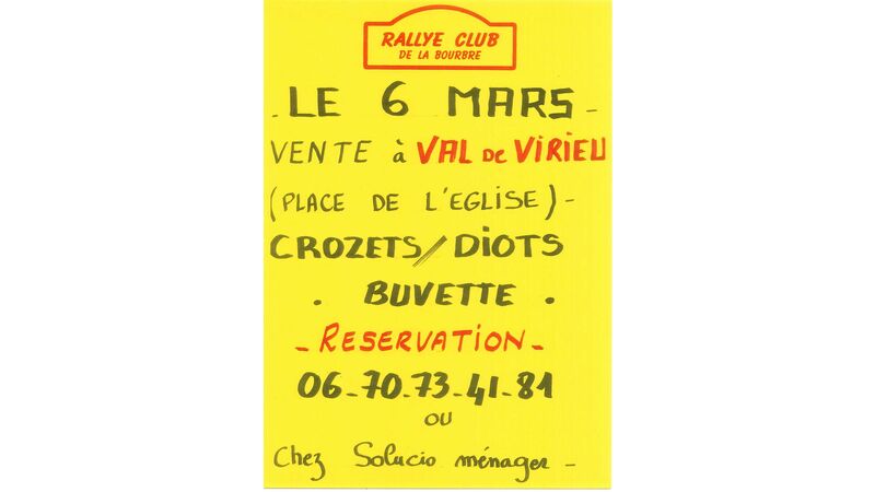 Vente de crozets/diots