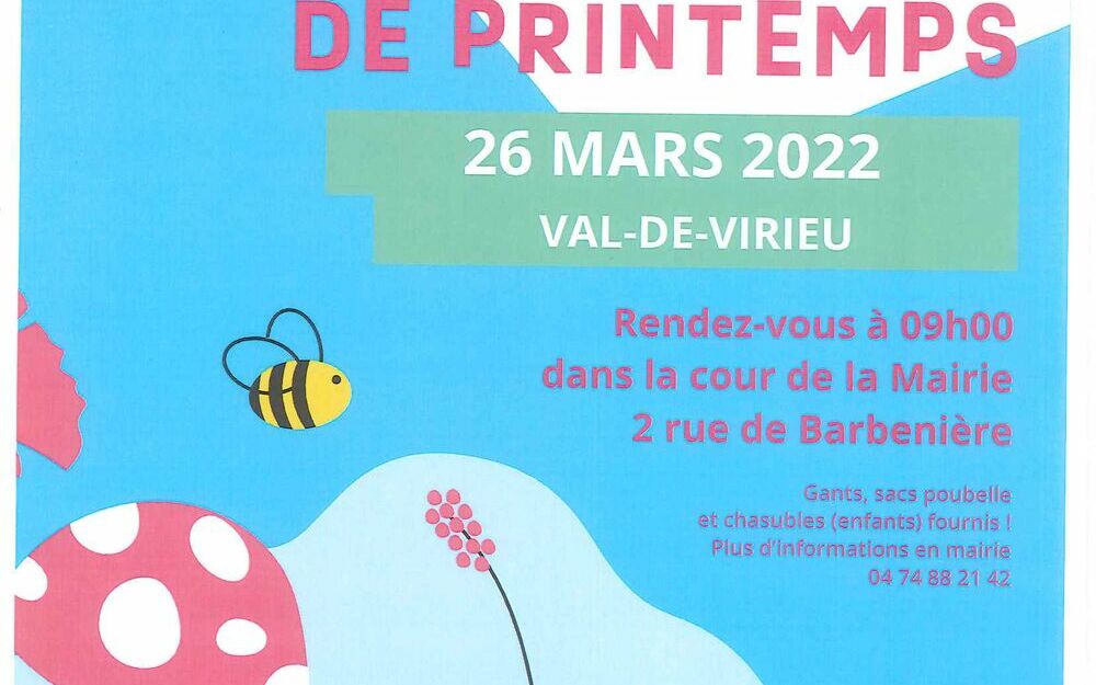 Nettoyage de Printemps