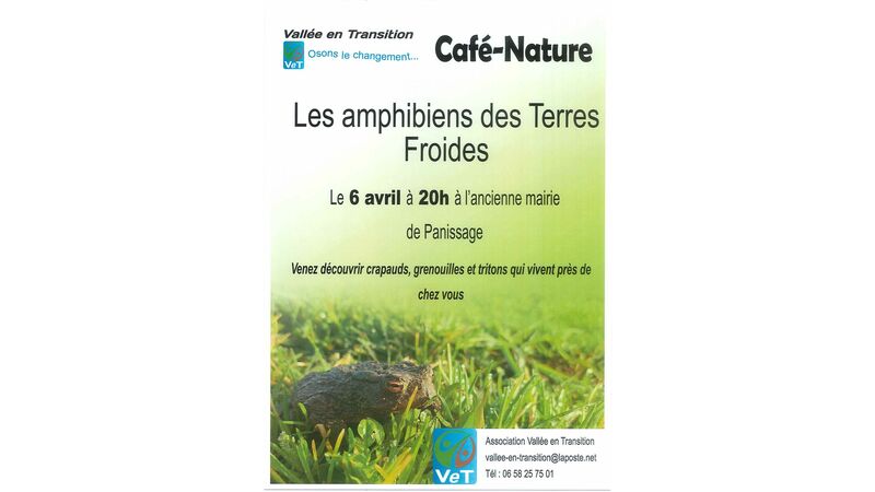 Café-Nature ! Les amphibiens des Terres Froides