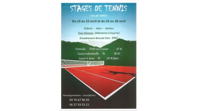 STAGES DE TENNIS