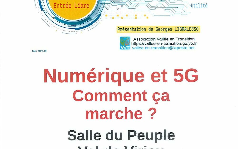 Soirée-débat : NUMERIQUE et 5G Décryptage et constat