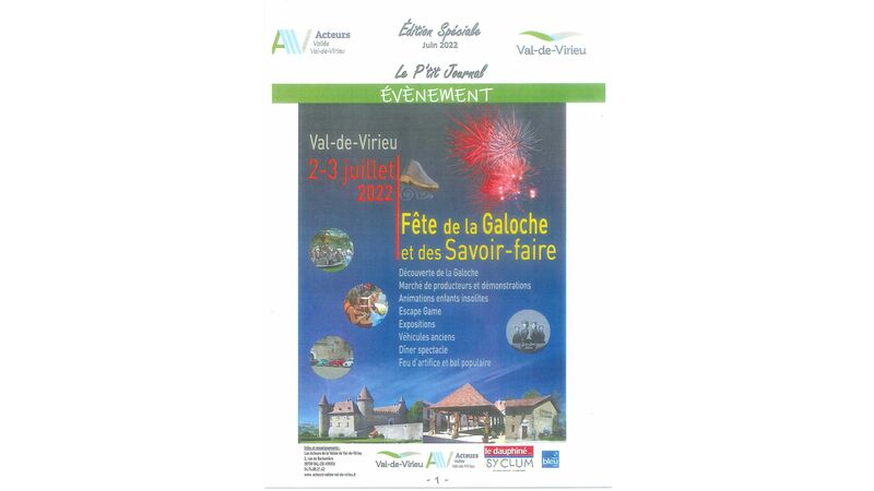 Edition spéciale Juin 2022 - Fête de la Galoche et des Savoir-faire