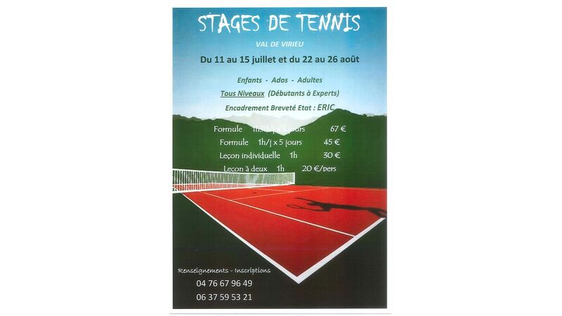 STAGES DE TENNIS