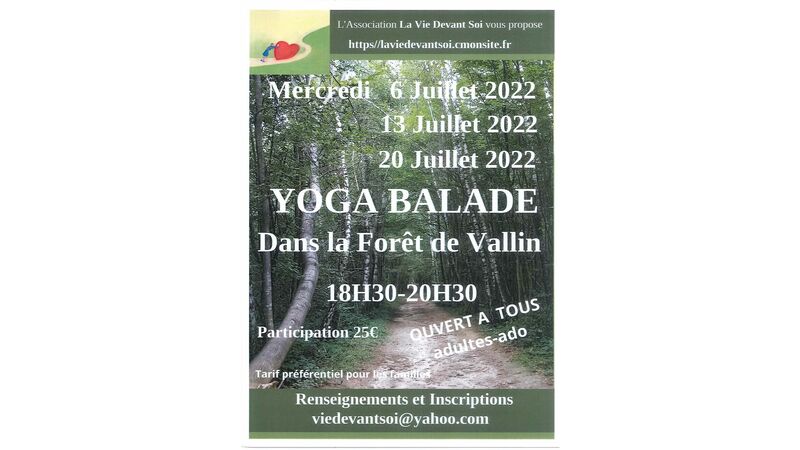 YOGA BALADE dans la forêt de Vallin