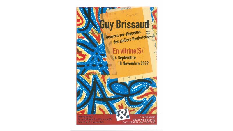 Guy Brissaud : Oeuvres sur étiquettes des ateliers Diederichs En vitrine(s)