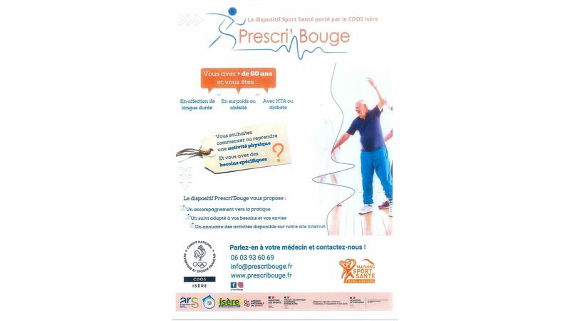 Prescri'Bouge Le dispositif Sport Santé porté par le CDOS Isère