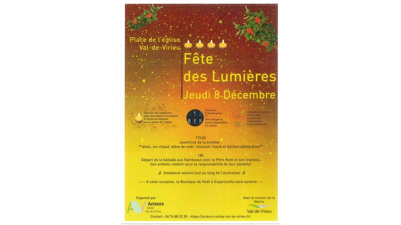 Fête des lumières à Val-de-Virieu