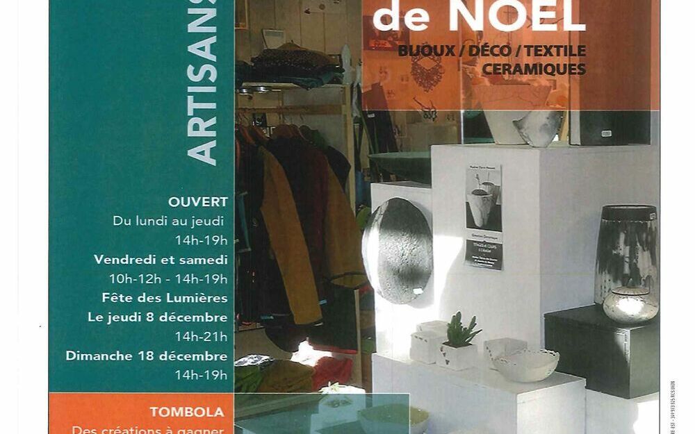 BOUTIQUE DE NOEL : Artisans d'Art - Bijoux/déco/textile/céramiques