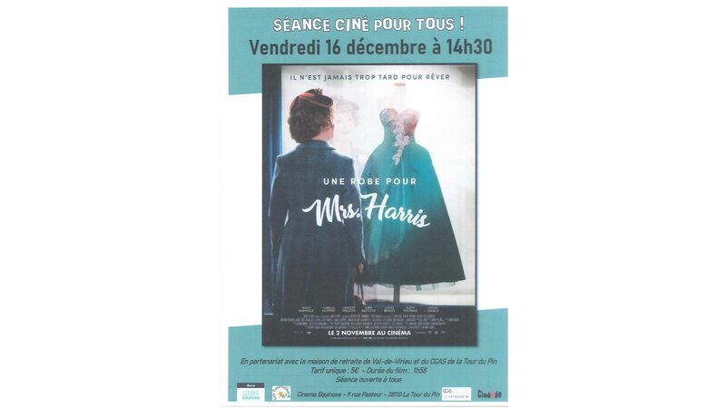 Séance Ciné pour tous ! UNE ROBE POUR Mrs HARRIS