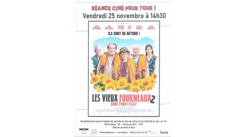 Séance Ciné pour tous ! LES VIEUX FOURNEAUX 2 BONS POUR L'ASILE