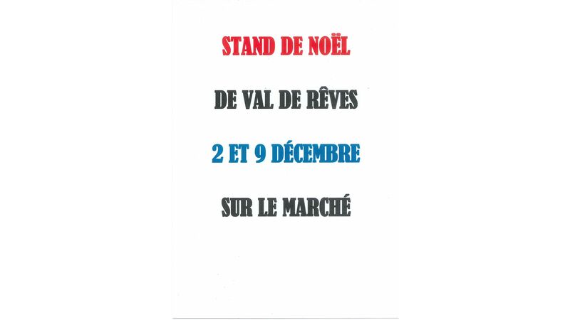 Stand de Noël de Val de Rêves