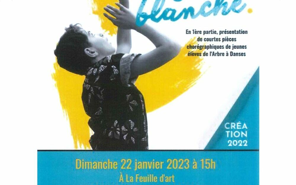 Page blanche : en 1ère partie, présentation de courtes pièces chorégraphiques de jeunes élèves de l'Arbre à Danses