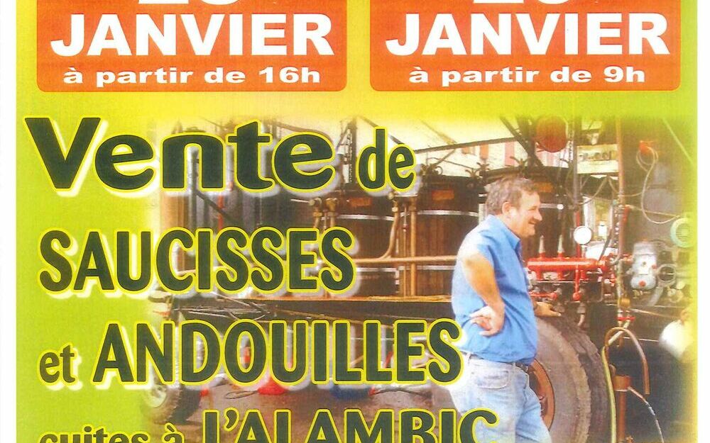 Vente de saucisses et andouilles cuites à l'Alambic