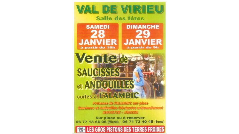 Vente de saucisses et andouilles cuites à l'Alambic