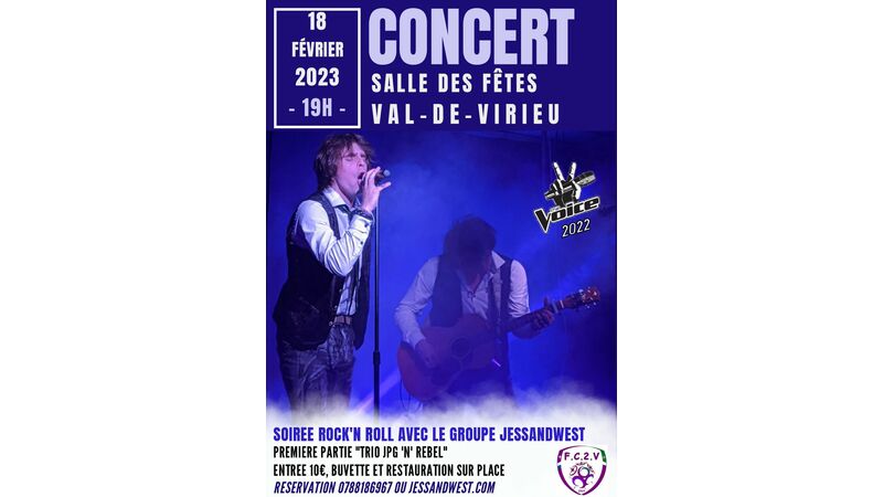 Concert Soirée Rock'N Roll avec le groupe Jessandwest
