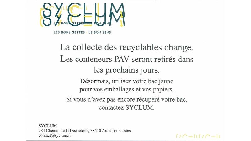 La collecte des recyclables change