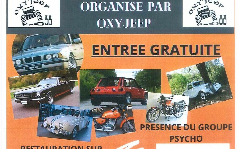 Rencontre véhicules anciens avant 2000 - 1ère édition organisée par OXY'JEEP