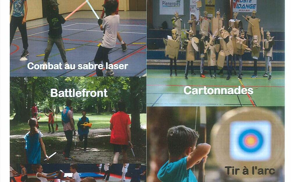 Stage initiation et découverte : combat au sabre laser, cartonnades, self défense enfant, tir à l'arc, battlefront