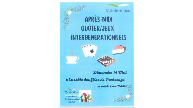 Après-midi Goûter/Jeux intergénérationnels