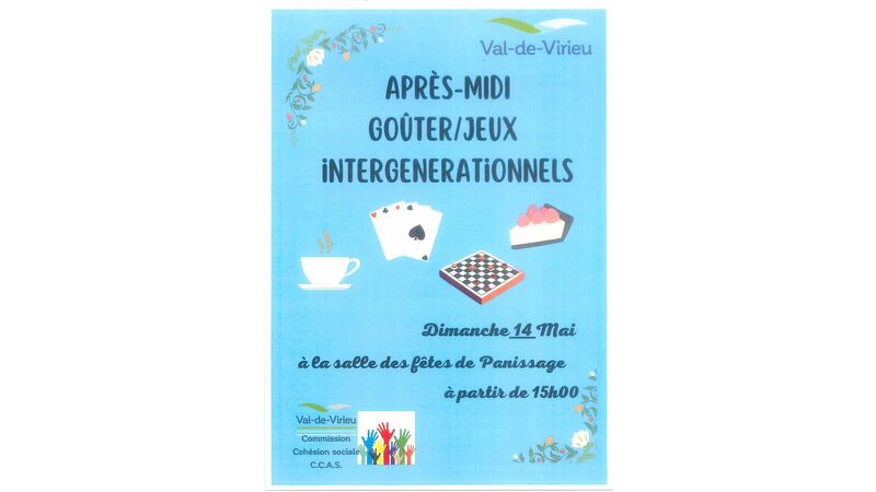 Après-midi Goûter/Jeux intergénérationnels