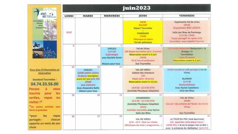 Programme ATOUT AGE Juin 2023