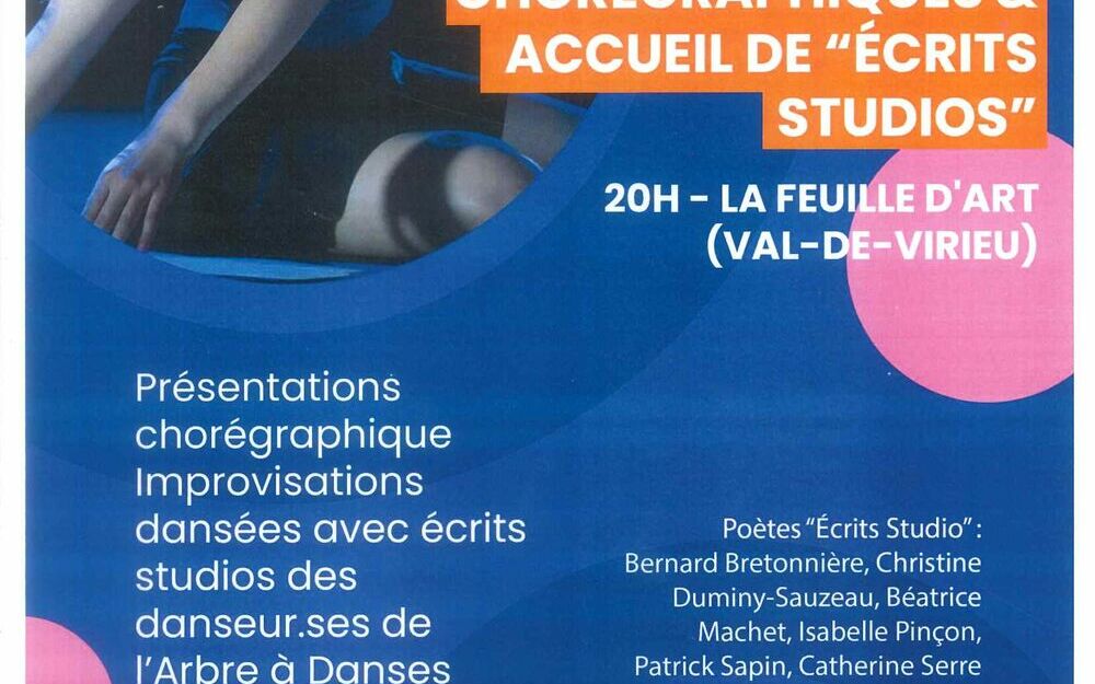 Présentations chorégraphiques et accueil de "Ecrits studios"