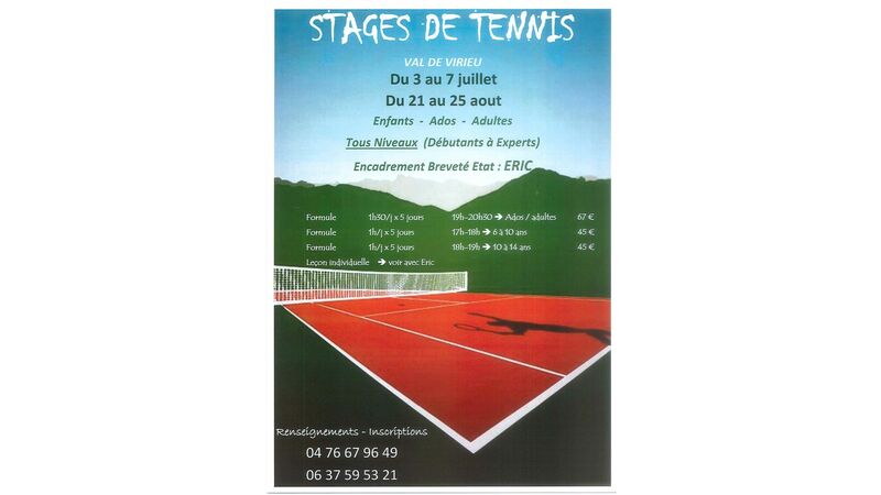 Stages de tennis