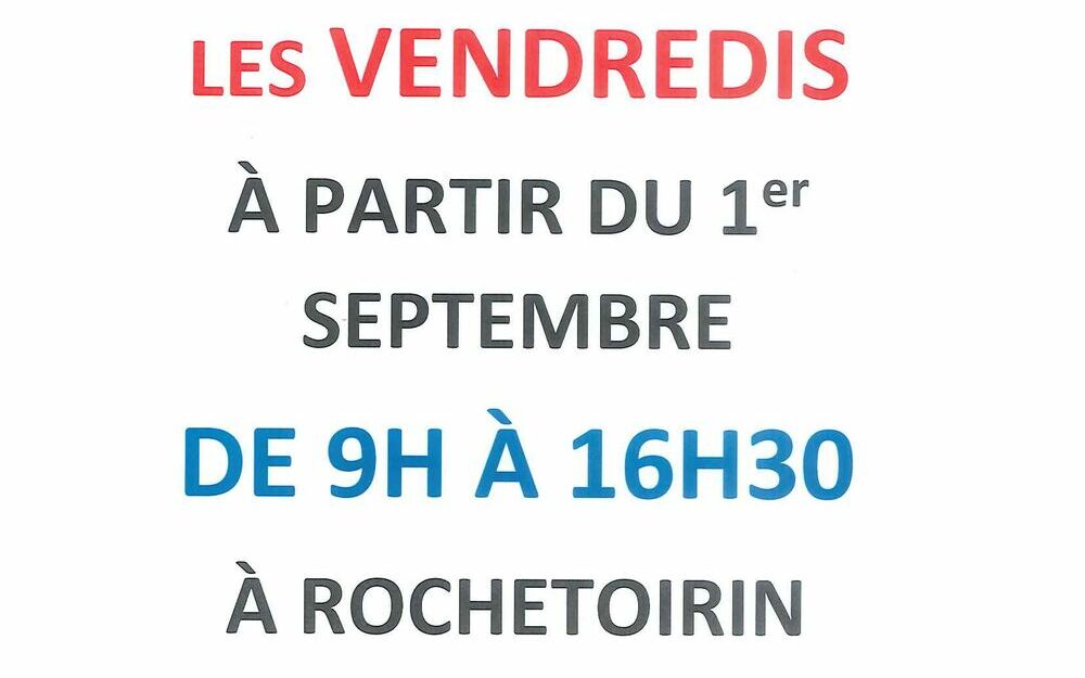 Permanences BACS JAUNES LES VENDREDIS