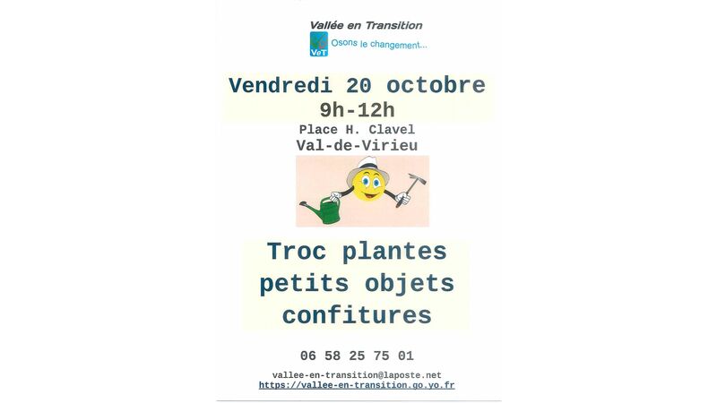 Troc plantes - Petits objets - Confitures