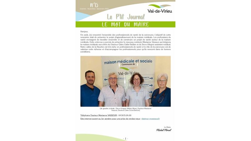 Le P'tit Journal N°15 - Octobre - Novembre - Décembre 2023