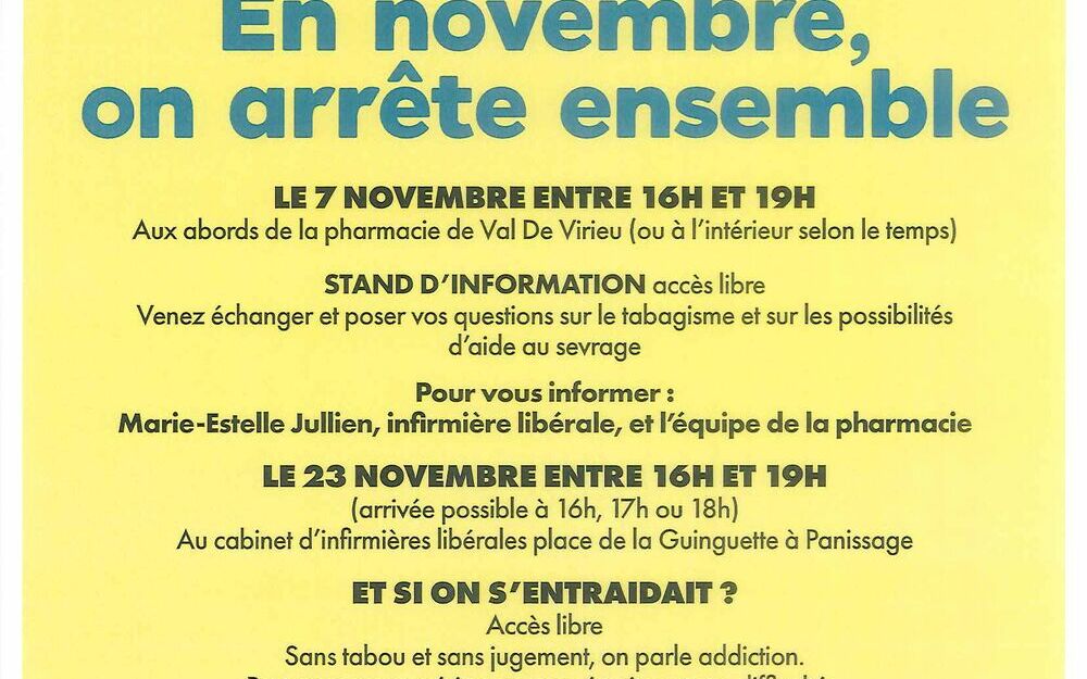 Mois sans tabac - En novembre, on arrête ensemble