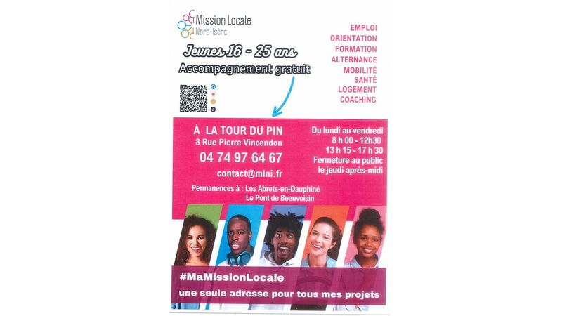 Mission Locale Nord-Isère : Jeunes 16 - 25 ans Accompagnement gratuit