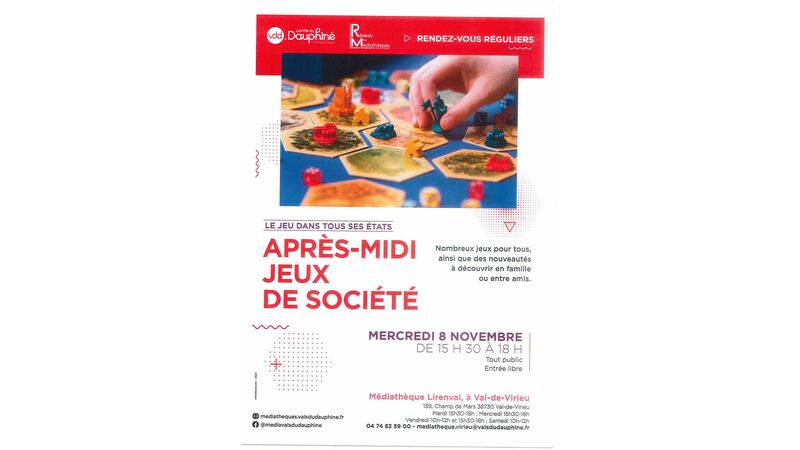 Le jeu dans tous ses états : APRES-MIDI JEUX DE SOCIETE