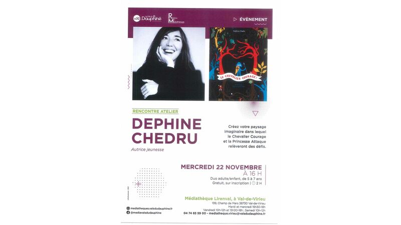 Rencontre Atelier : DEPHINE CHEDRU Autrice jeunesse