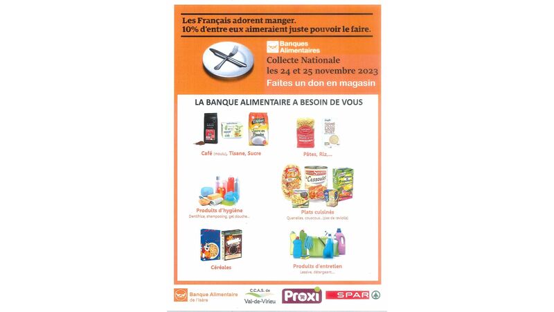 Banques Alimentaires : Collecte Nationale