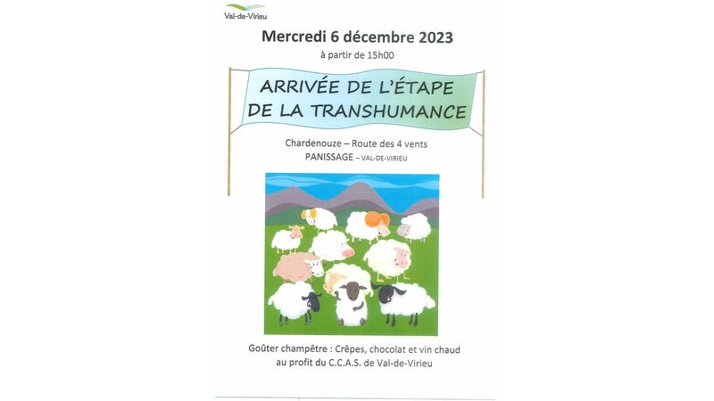 Arrivée de l'étape de la Transhumance