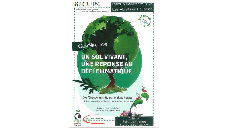 Conférence : Un sol vivant, une réponse au défi climatique