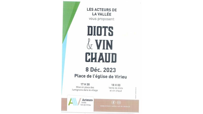 Les Acteurs de la Vallée vous proposent DIOTS & VIN CHAUD