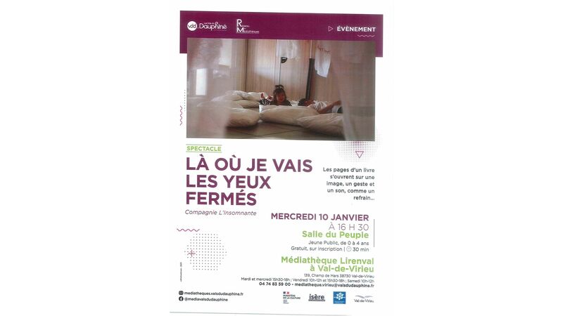 Spectacle : Là où je vais les yeux fermés