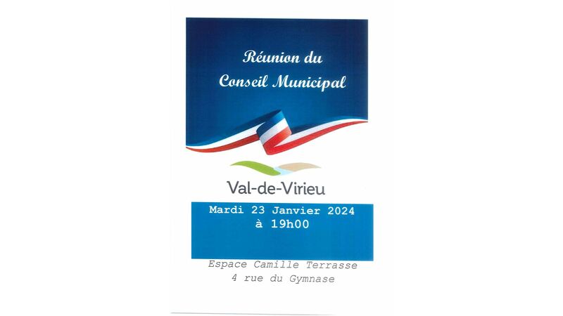 Réunion du Conseil Municipal