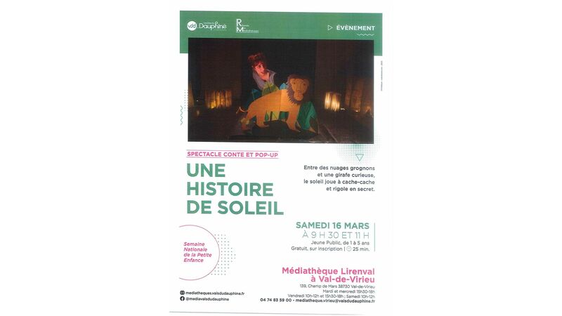 Spectacle conte et pop-up : Une histoire de soleil