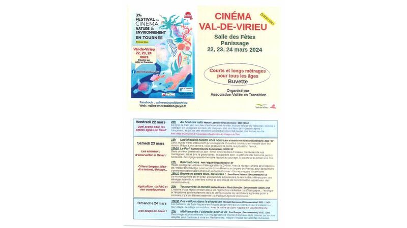 37ème Festival du Cinéma NATURE & ENVIRONNEMENT EN TOURNEE